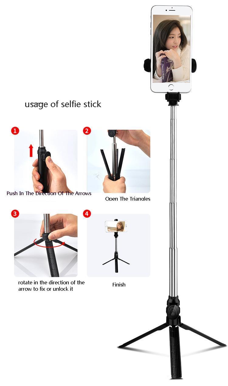 Bakeey-Mini-Foldable-Tripod-2-In-1-Monopod-with-bluetooth-Wireless-Remote-Selfie-Stick-1336727-7