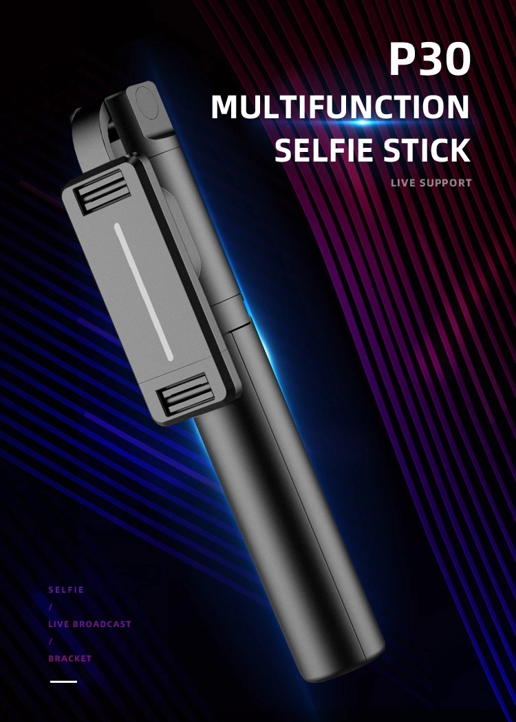 Bakeey-P30-bluetooth-Telescopic-Bracket-Universal-Portable-Flexible-Selfie-Stick-Tripod-with-Remote--1815795-1