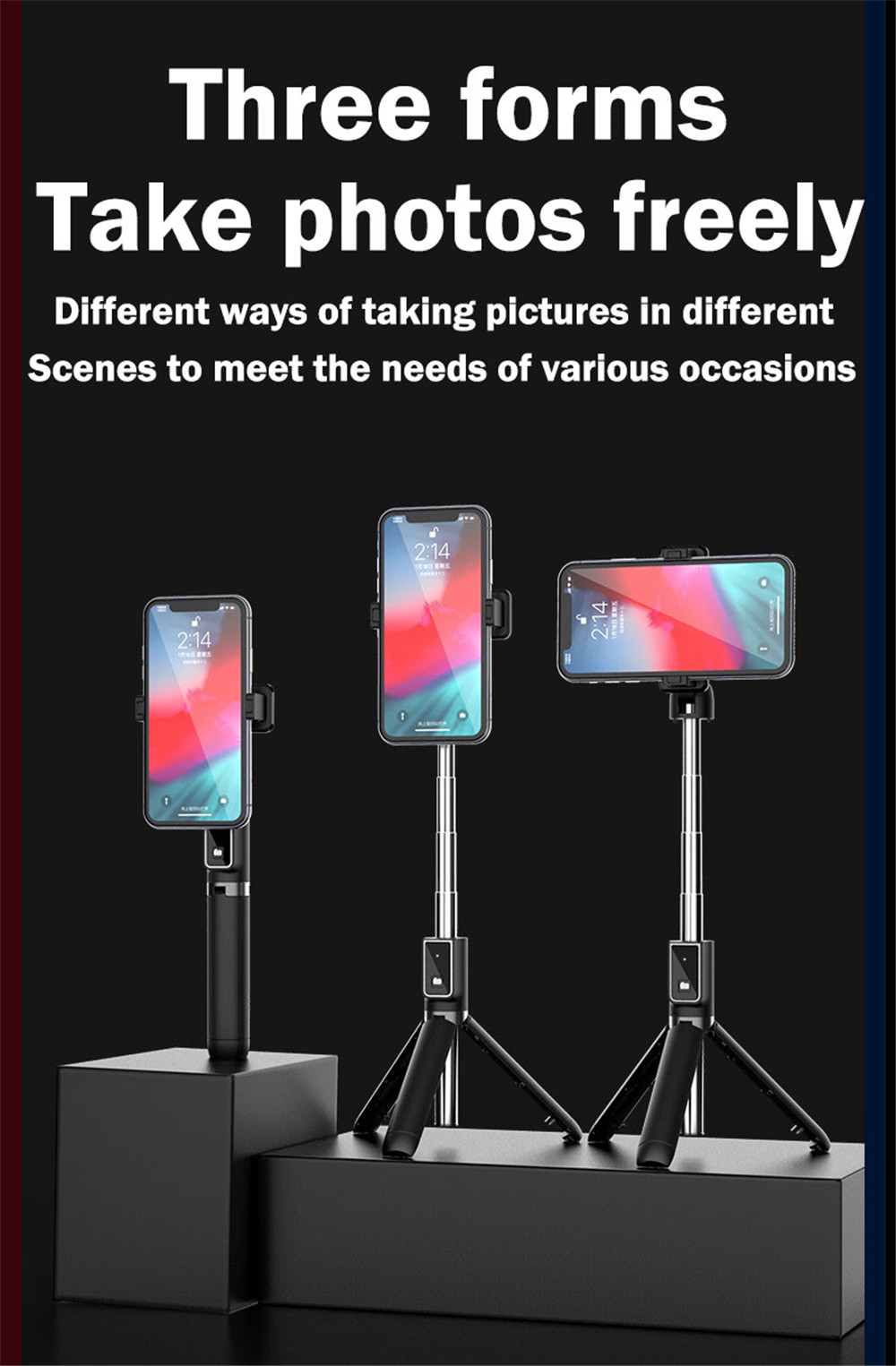 Bakeey-P40-Portable-Mini-Wireless-bluetooth-Control-Handheld-Selfie-Stick-Integrated-Tripod-Mobile-P-1701095-9