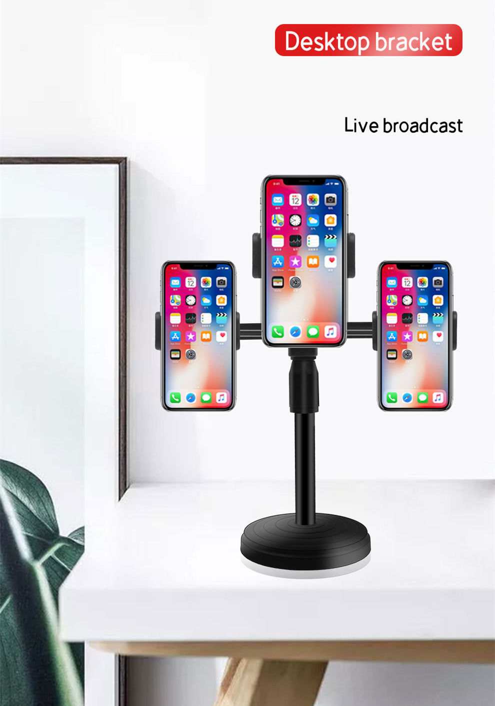 Bakeey-PC-10-Universal-Live-Broadcast-Foldable-Adjustable-Height-Stand-Holder-for-Mobile-Phone-Table-1803617-1