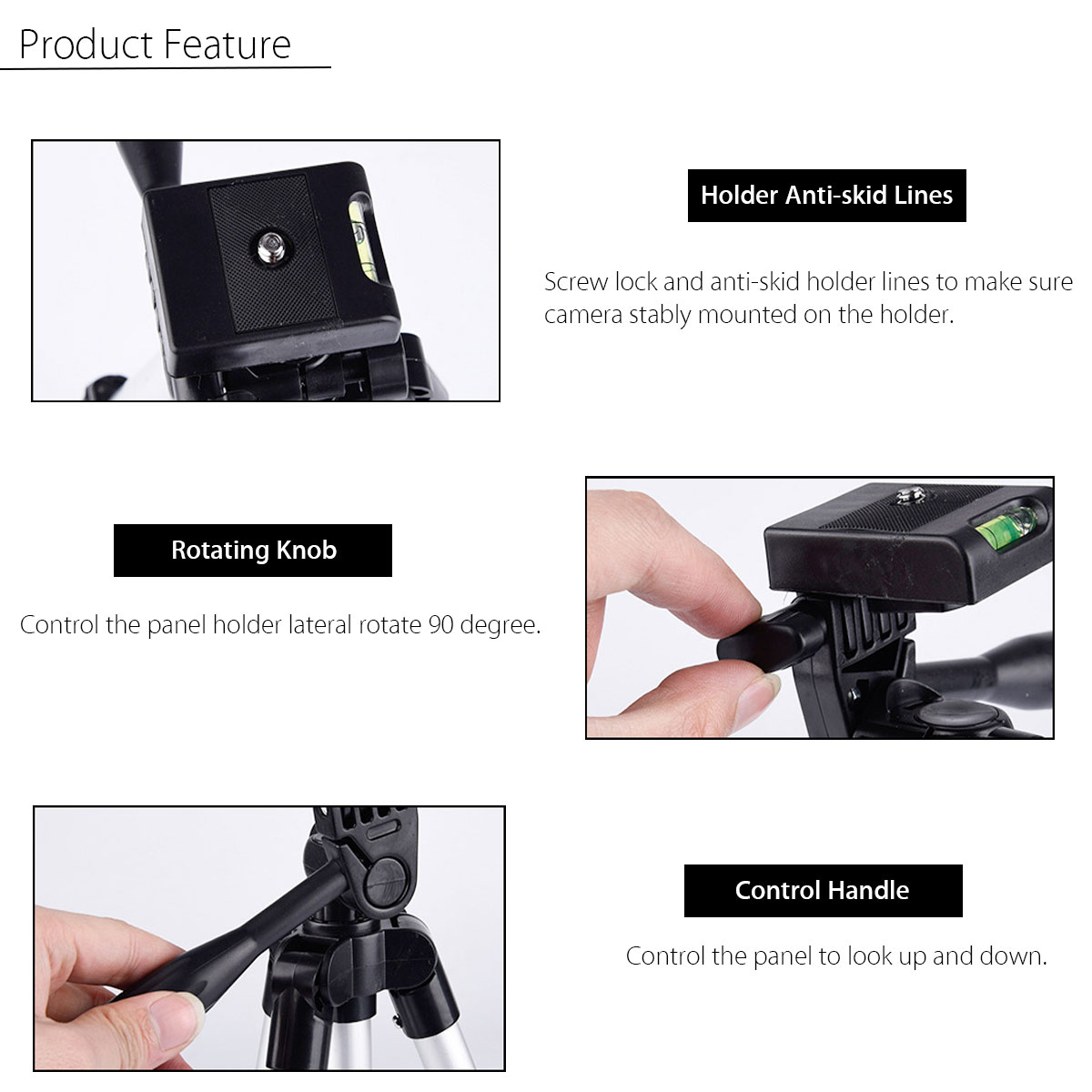 Bakeey-Professional-Camera-Adjustable-Tripod-Stand-Holder-Live-Selfie-Stick-for-iPhone-8-Plus-X-S8-S-1134052-2