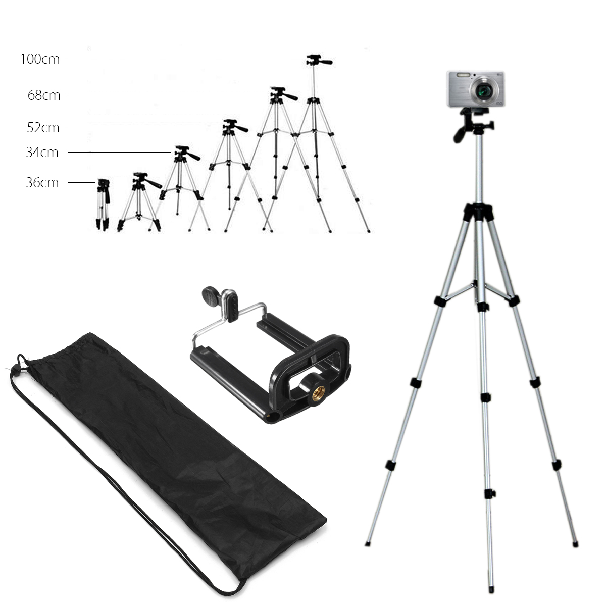 Bakeey-Professional-Camera-Adjustable-Tripod-Stand-Holder-Live-Selfie-Stick-for-iPhone-8-Plus-X-S8-S-1134052-5