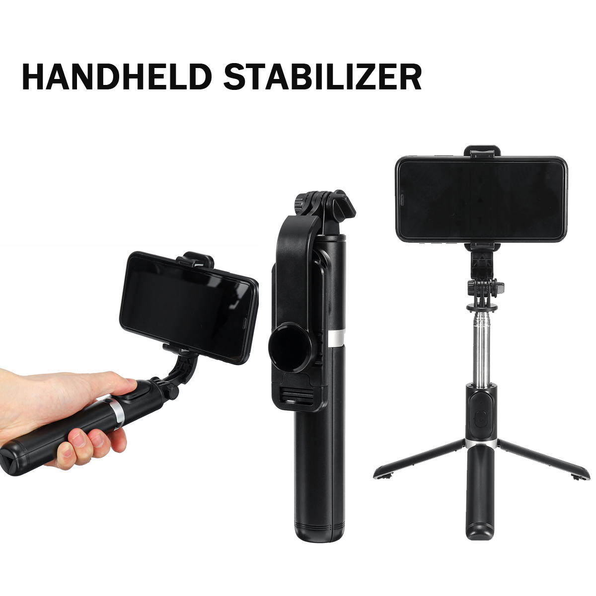 Bakeey-Q03-Selfie-Stick-Tripod-Hand-Gimbals-3-In-1-Multi-Modes-Wireless-bluetooth-Remote-Control-360-1818373-3