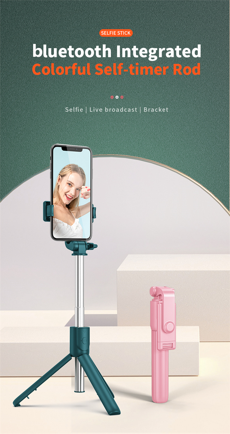 Bakeey-R1-3-in-1-Wireless-bluetooth-Selfie-Stick-Foldable-360-Degree-Rotation-Remote-Control-Tripod--1822471-1