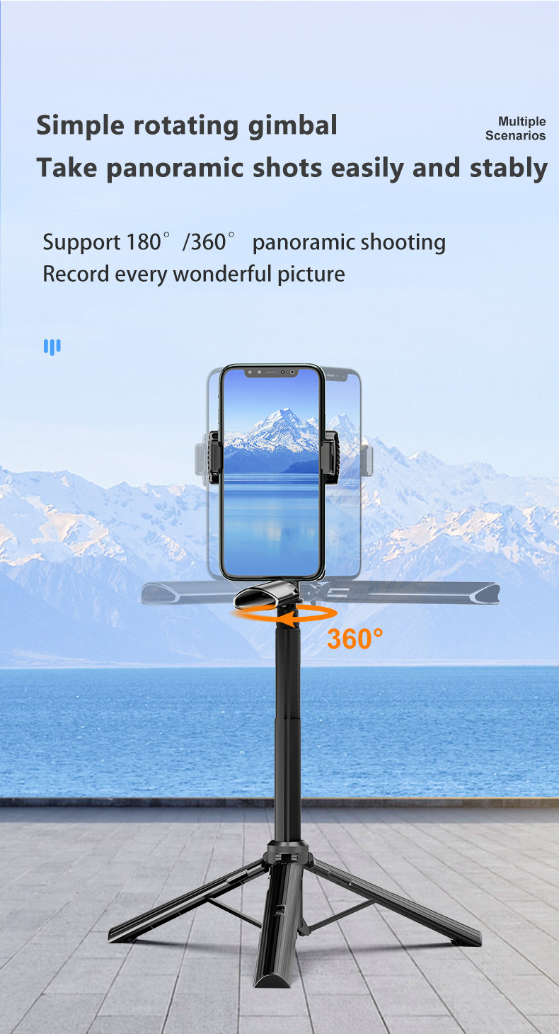 CYKE-A61-80CM-360-Rotation-Phone-Camera-Selfie-Stick-Tripod-Stabilizer-Gimbal-Selfie-Stick-Multifunc-1833597-8