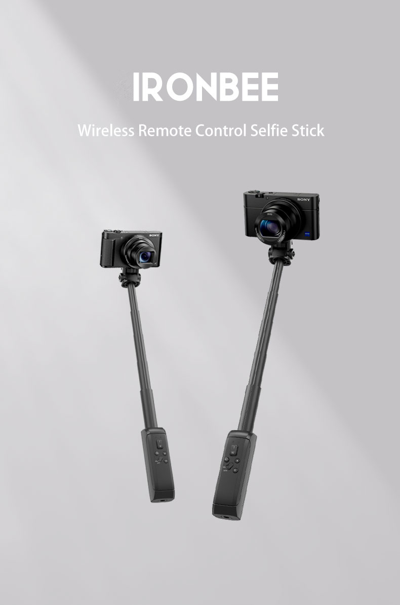 INKEE-IRONBEE-Mini-DSLR-Camera-Selfie-Stick-25cm-Extendable-Tripod-14-Screw-with-bluetooth-Remote-Co-1863120-1