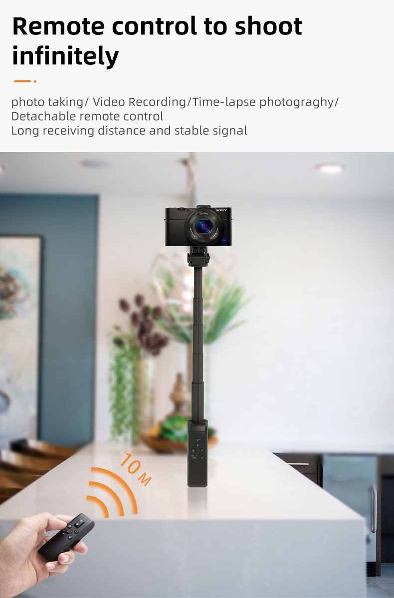 INKEE-IRONBEE-Mini-DSLR-Camera-Selfie-Stick-25cm-Extendable-Tripod-14-Screw-with-bluetooth-Remote-Co-1863120-2