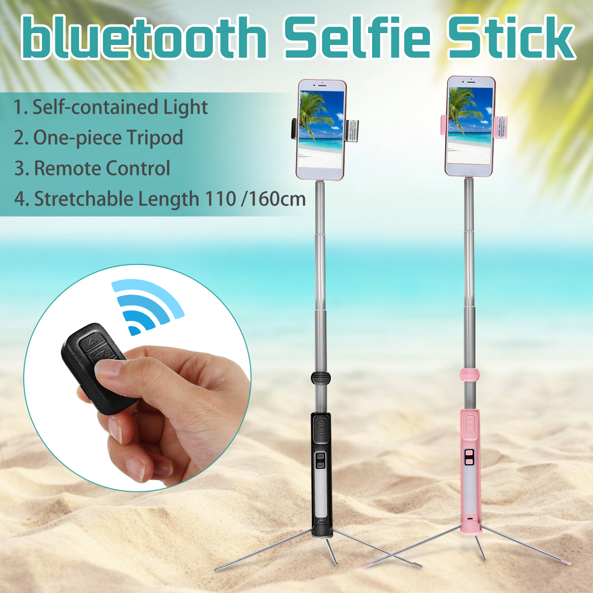 Mini-bluetooth-Hand-held-Selfie-Stick-Remote-Control-Multi-angle-Tripod-With-LED-Fill-Light-for-Live-1538122-1