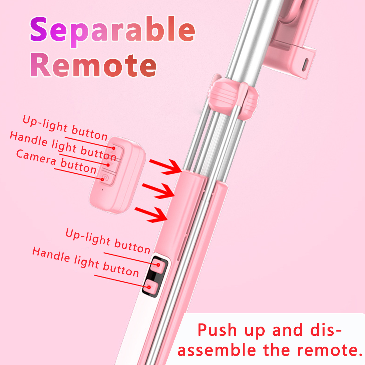 Mini-bluetooth-Hand-held-Selfie-Stick-Remote-Control-Multi-angle-Tripod-With-LED-Fill-Light-for-Live-1538122-3