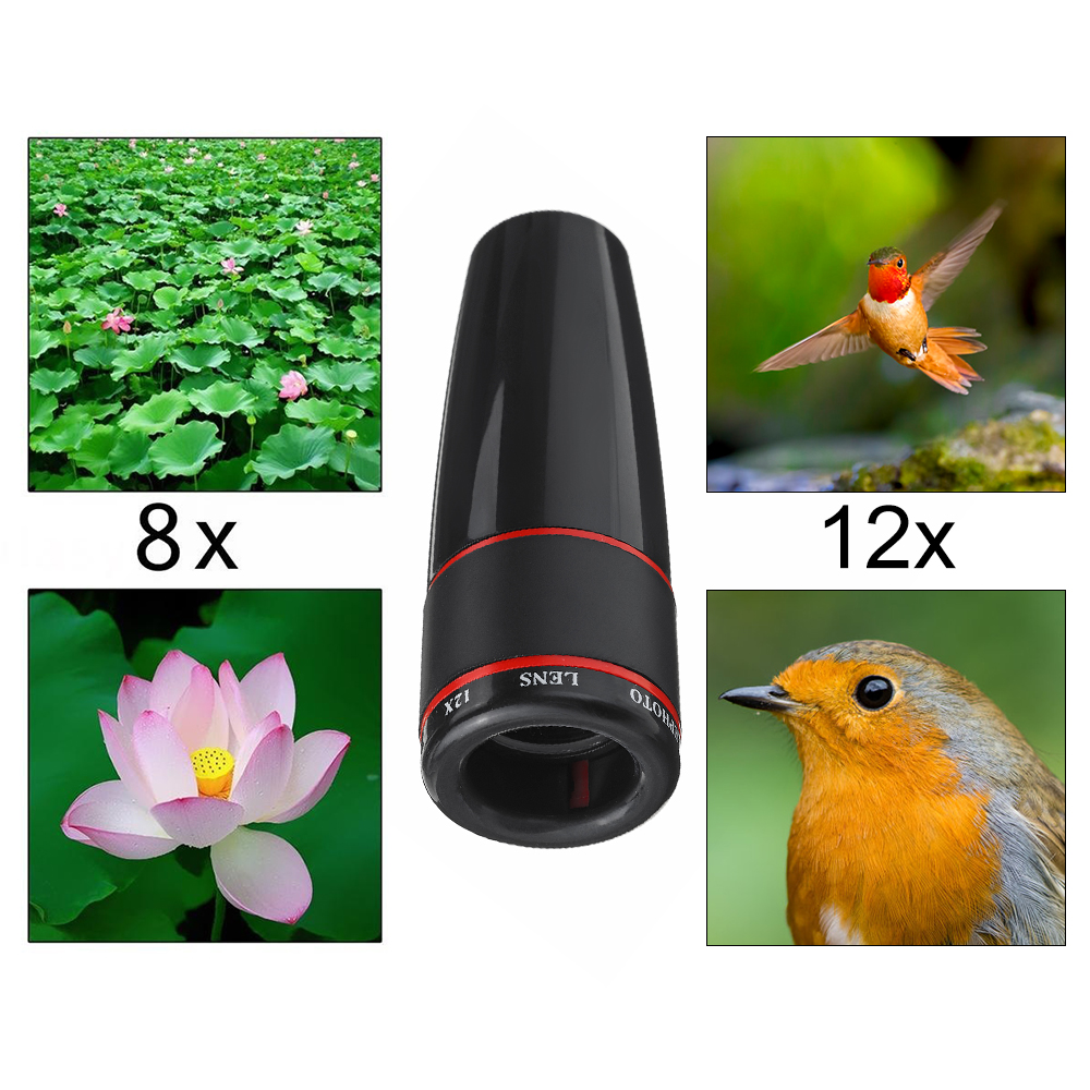 Portable-8X-12X-Telephoto-Phone-Lens-Kit-Wide-Angle-Macro-Fish-Eye-Lens-with-Selfie-Stick-Monopod-1653787-5