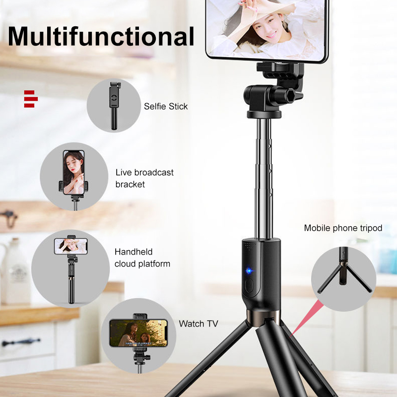 Stainless-Steel-All-in-one-Portable-Selfie-Stick-bluetooth-Remote-Control-Foldable-Tripod-for-Live-B-1649915-2