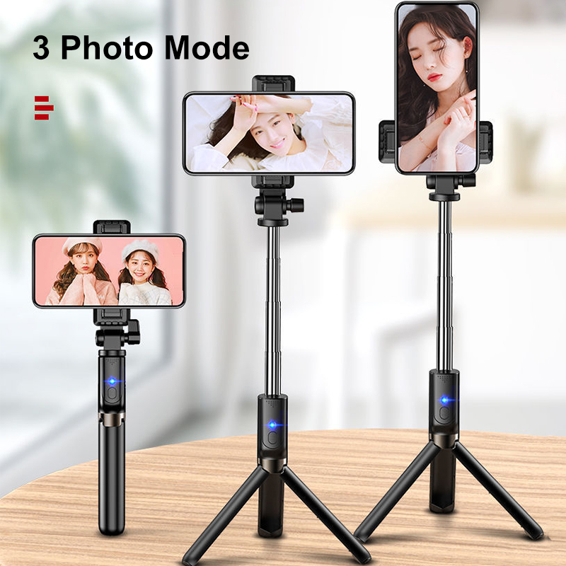 Stainless-Steel-All-in-one-Portable-Selfie-Stick-bluetooth-Remote-Control-Foldable-Tripod-for-Live-B-1649915-5