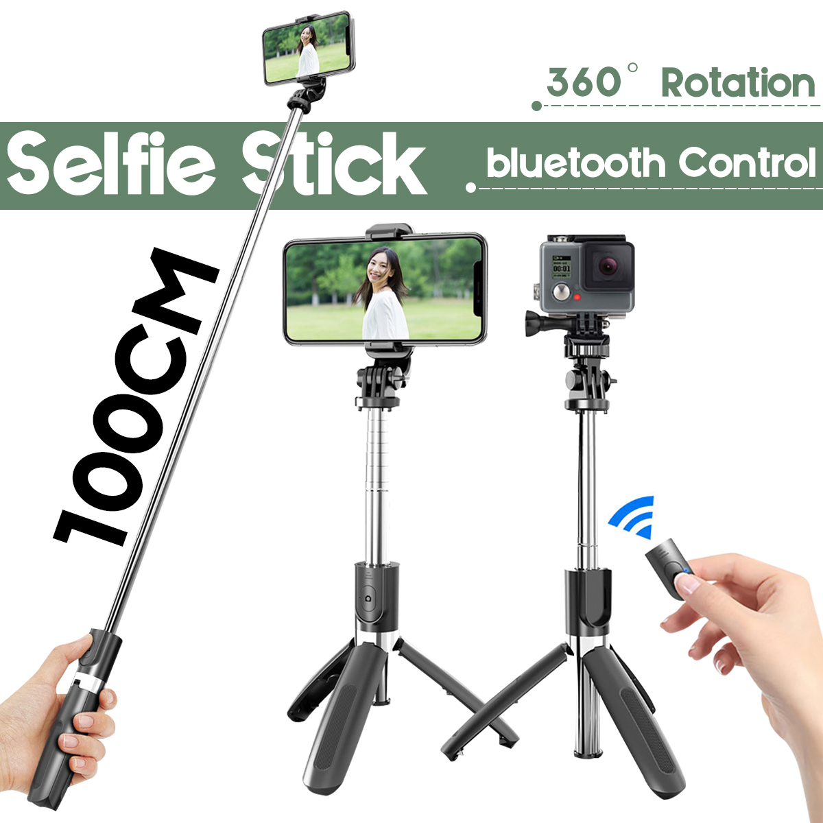 bluetooth-Control-360deg-Rotation-Stable-Tripod-Selfie-Stick-Wireless-Remote-Shutter-Multi-angle-Pro-1824451-1