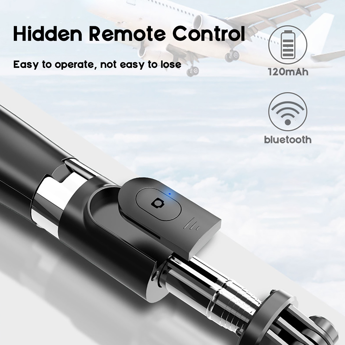 bluetooth-Control-360deg-Rotation-Stable-Tripod-Selfie-Stick-Wireless-Remote-Shutter-Multi-angle-Pro-1824451-5