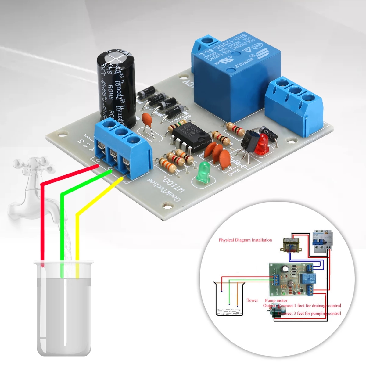 12V-Automatic-Water-Liquid-Level-Controller-Sensor-Module-Water-Level-Detection-Sensor-Pumping-Drain-1876568-1