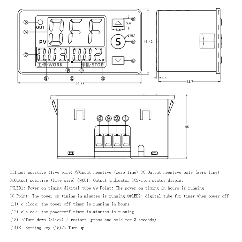 TS4586-Time-Controller-Flame-Retardant-Housing-Simple-Operation-Automatic-Trigger-1958648-1