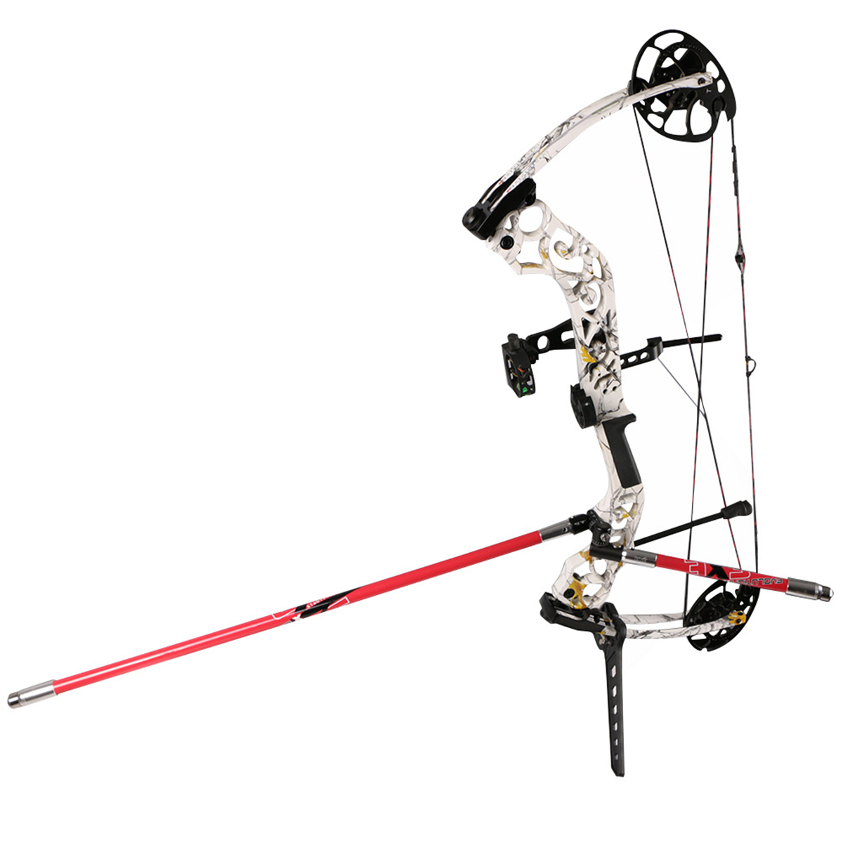 Archery-Single-Side-V-Bar-Quick-Disconnect-Mount-Adjustable-Bow-Rod-Stabilizer-Bow-Stand-1536488-3