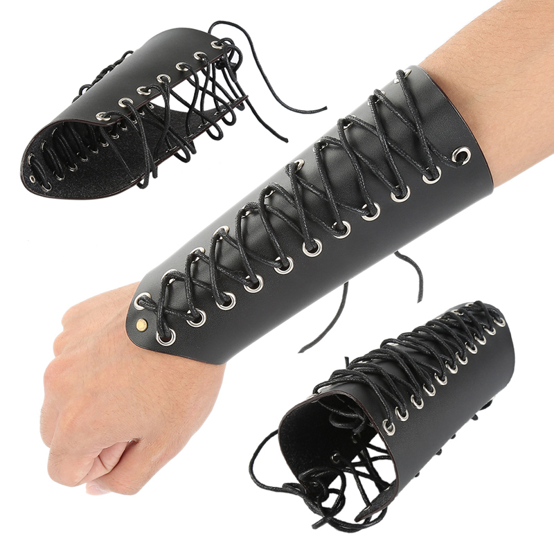 JH70-Adjustable-Twine-Arm-Guards-Wrist-Sleeve-Protective-Armor-CS-Archery-Equipment-For-Recurve-Bow-1367189-1