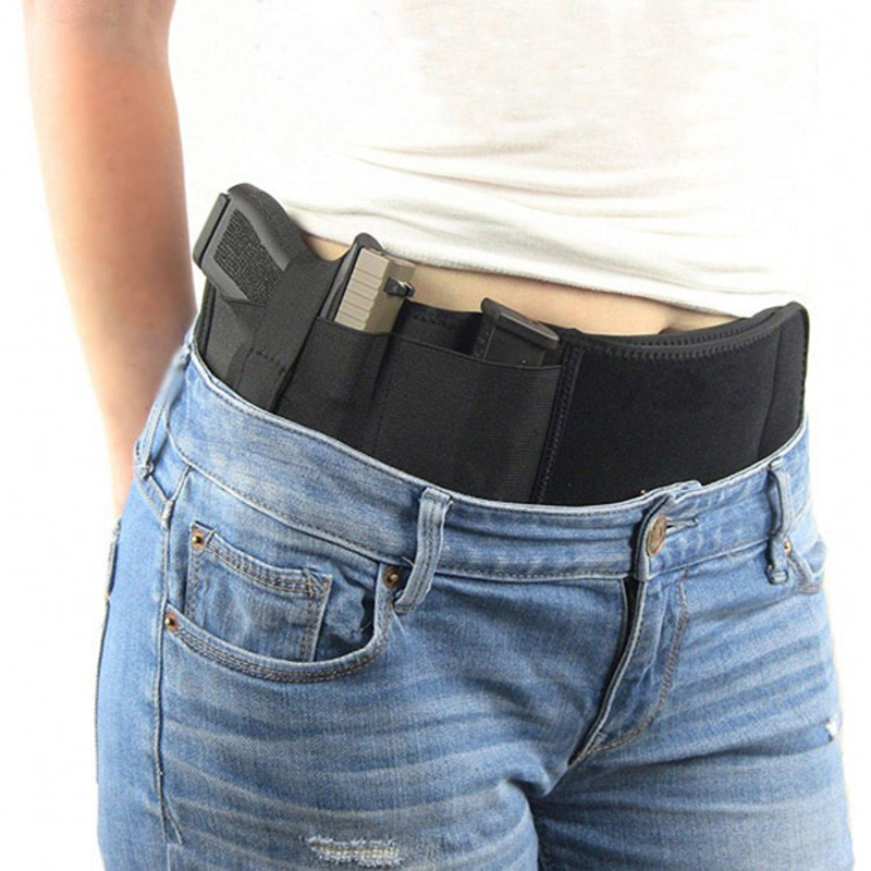 Neoprene-Concealed-Carry-Right-Hand-Waist-Belly-Band-Elastic-Holster-Gun-Holsters-Magazine-Pouches-F-1335922-1