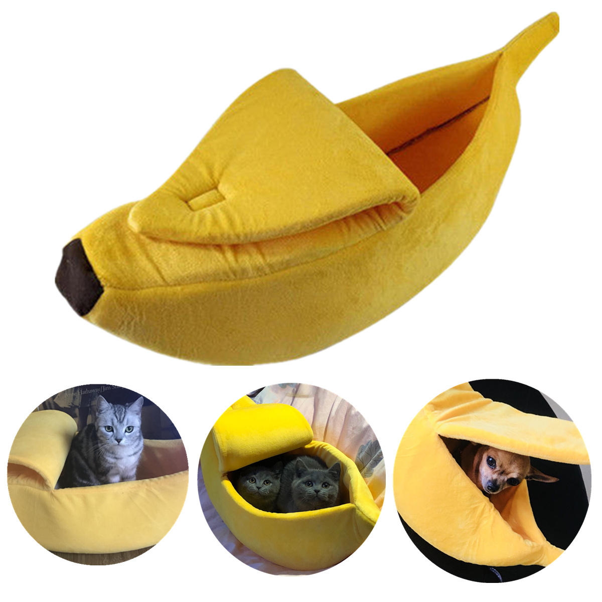 Pet-Dog-Cat-Bed-Warm-House-Mat-Durable-Kennel-Doggy-Soft-Puppy-Cushion-Banana-Shape-Basket-1345832-1