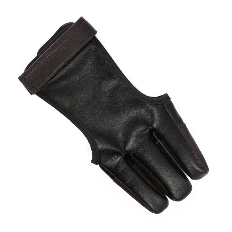 Tactical-Archery-3-Fingers-Sleeve-PU-Recurve-Bow-Traditional-Bow-Finger-Guard-Hunting-Protector-1367155-3