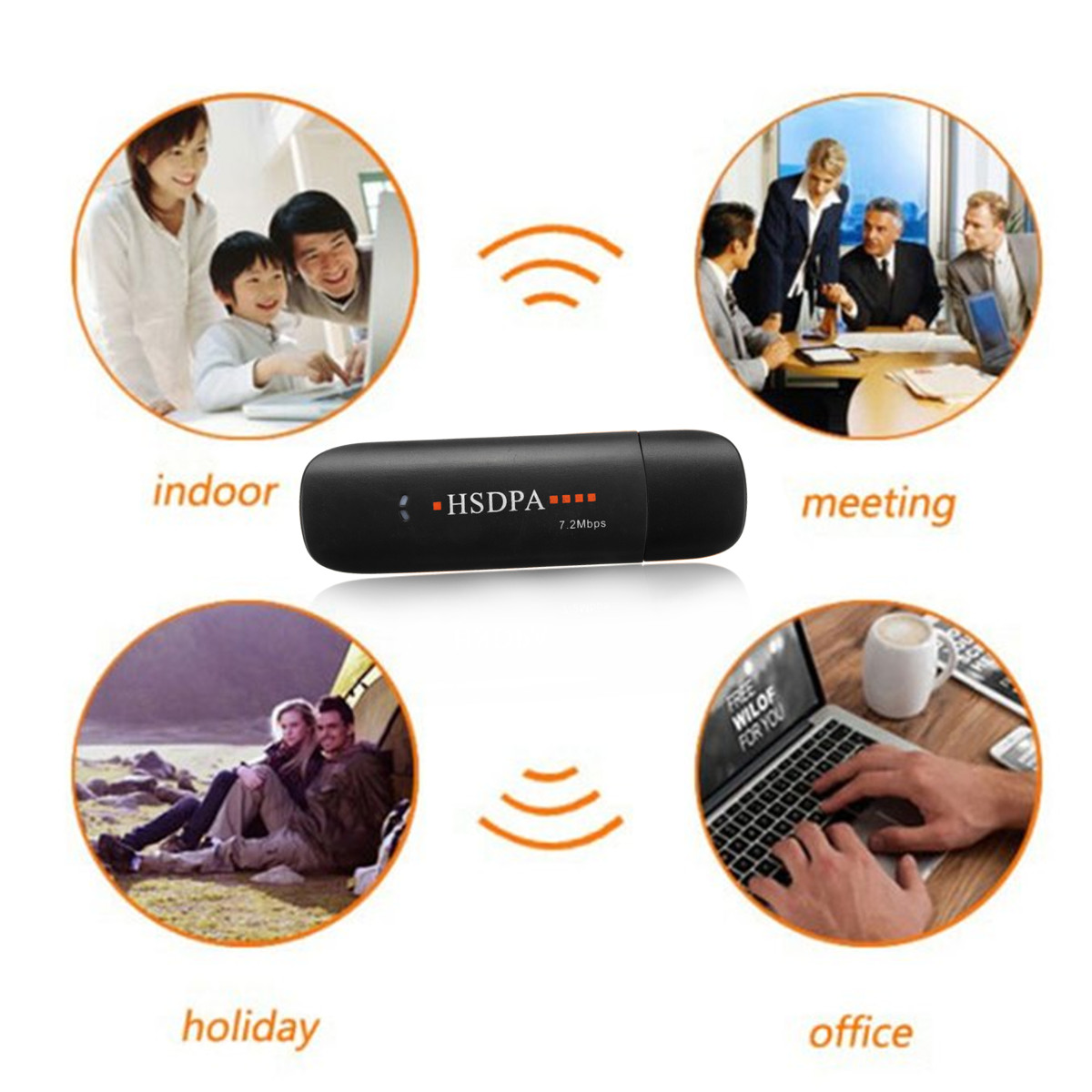 3G HSDPA HSUPA Portable Wireless Wifi Router USB Surf Stick Dongle Mobile Broadband Modem