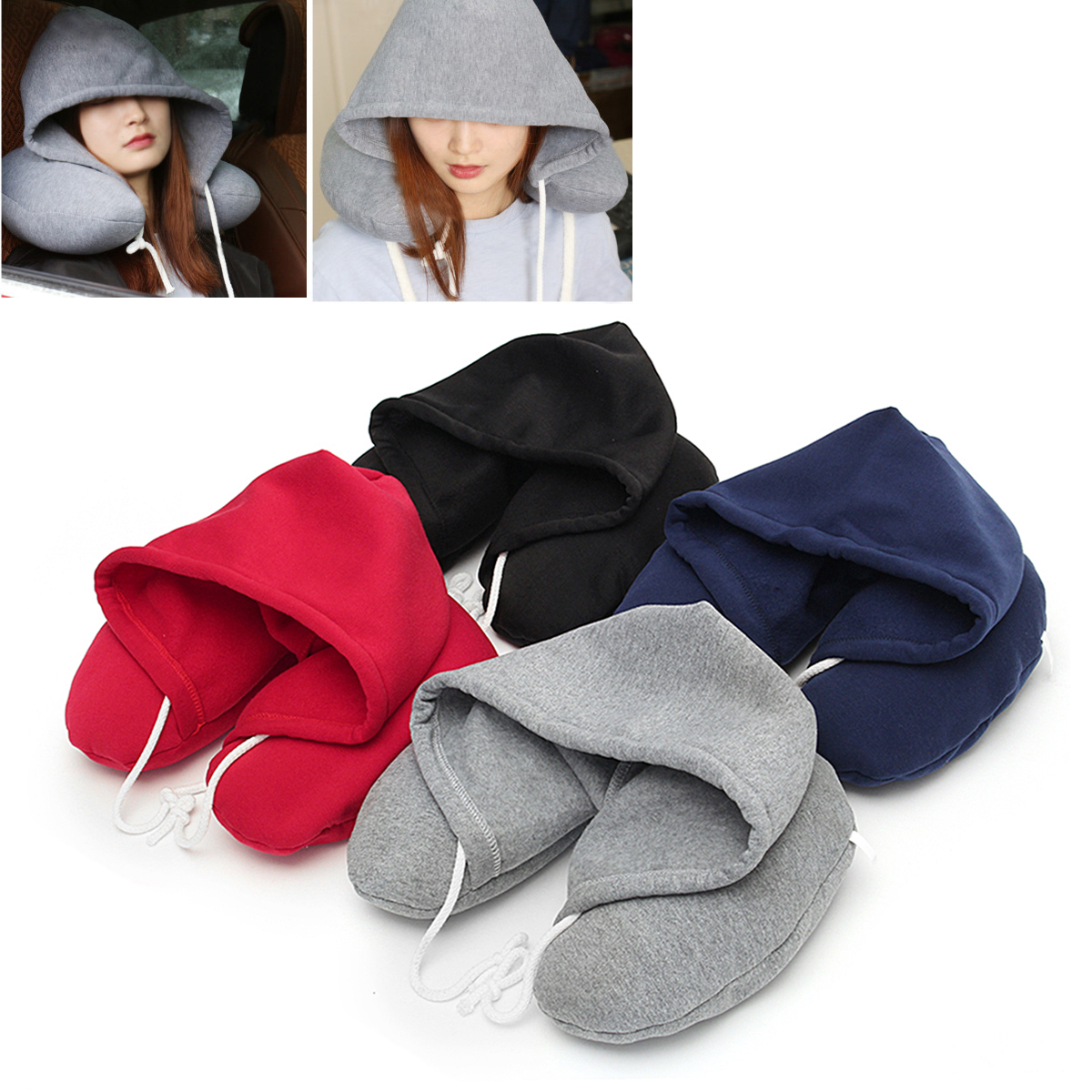 U-Shaped-Hooded-Pillow-Cushion-Winter-Warm-Hat-Rest-Neck-Support-Winter-Warm-1243401-2