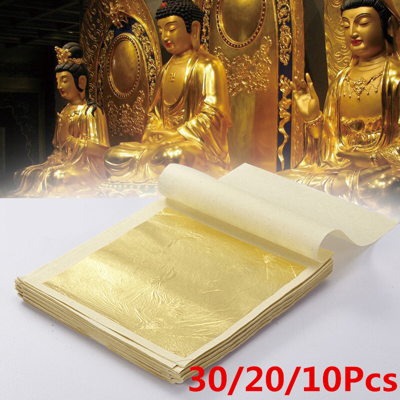 10Pcs-Imitation-Gold-Foil-Sheets-for-Arts-Gilding-Crafting-Decoration-DIY-1650301-2