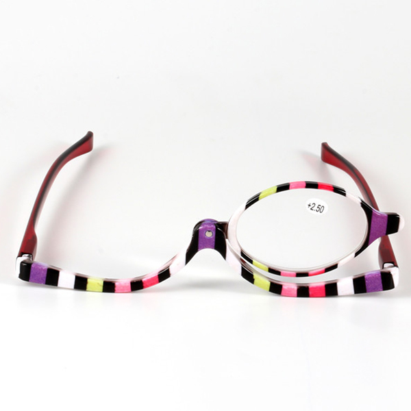 Colorful-Magnifying-Makeup-Glasses-Eye-Spectacles-Reading-Glasses-Flip-Down-Lens-Folding-for-Women-C-1213647-9