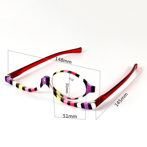 Colorful-Magnifying-Makeup-Glasses-Eye-Spectacles-Reading-Glasses-Flip-Down-Lens-Folding-for-Women-C-1213647-10