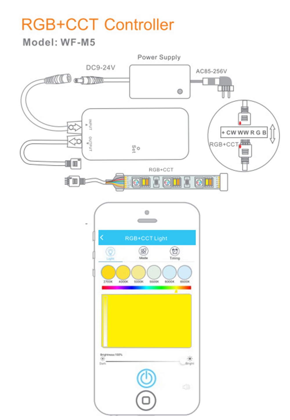 6Pin-6A-RGBCCT-WiFi-Timing-Dimmer-Strip-Light-Controller-Work-With-Alexa-Voice-Control-DC9-24V-1341188-5