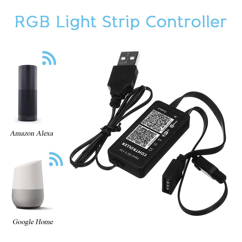 DC5-12V-72W-Mini-Smart-WiFi-Remote-Controller-Work-With-Alexa-Google-Home-For-RGB-LED-Strip-Light-1305482-5