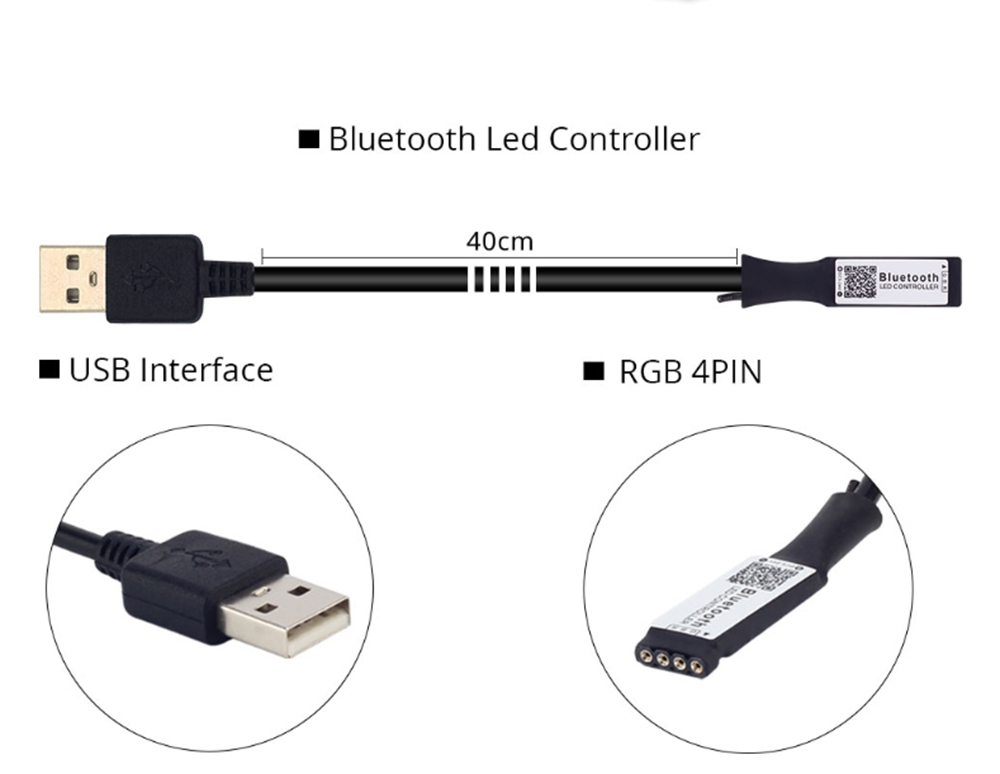 LUSTREON-45CM-Max-45W-USB-Mini-4Pins-LED-RGB-bluetooth-Strip-Light-APP-Controller-DC5V-1322636-6