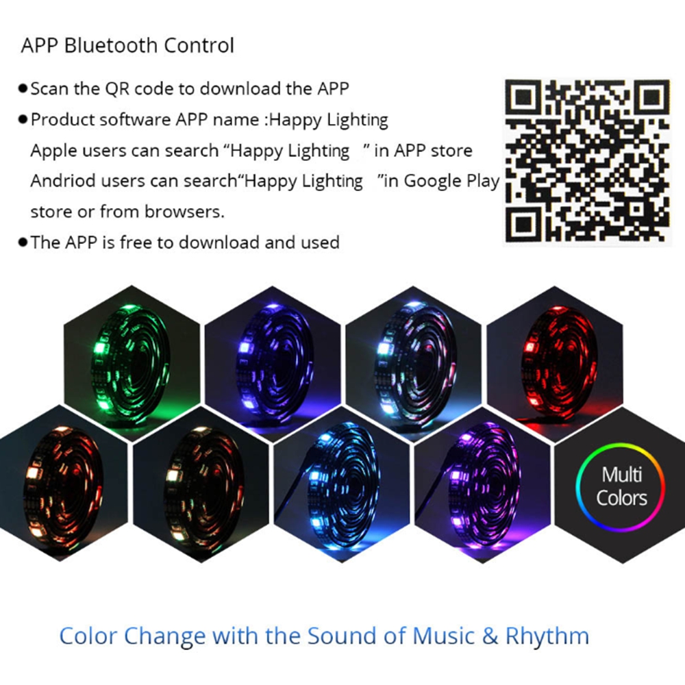 LUSTREON-45CM-Max-45W-USB-Mini-4Pins-LED-RGB-bluetooth-Strip-Light-APP-Controller-DC5V-1322636-8