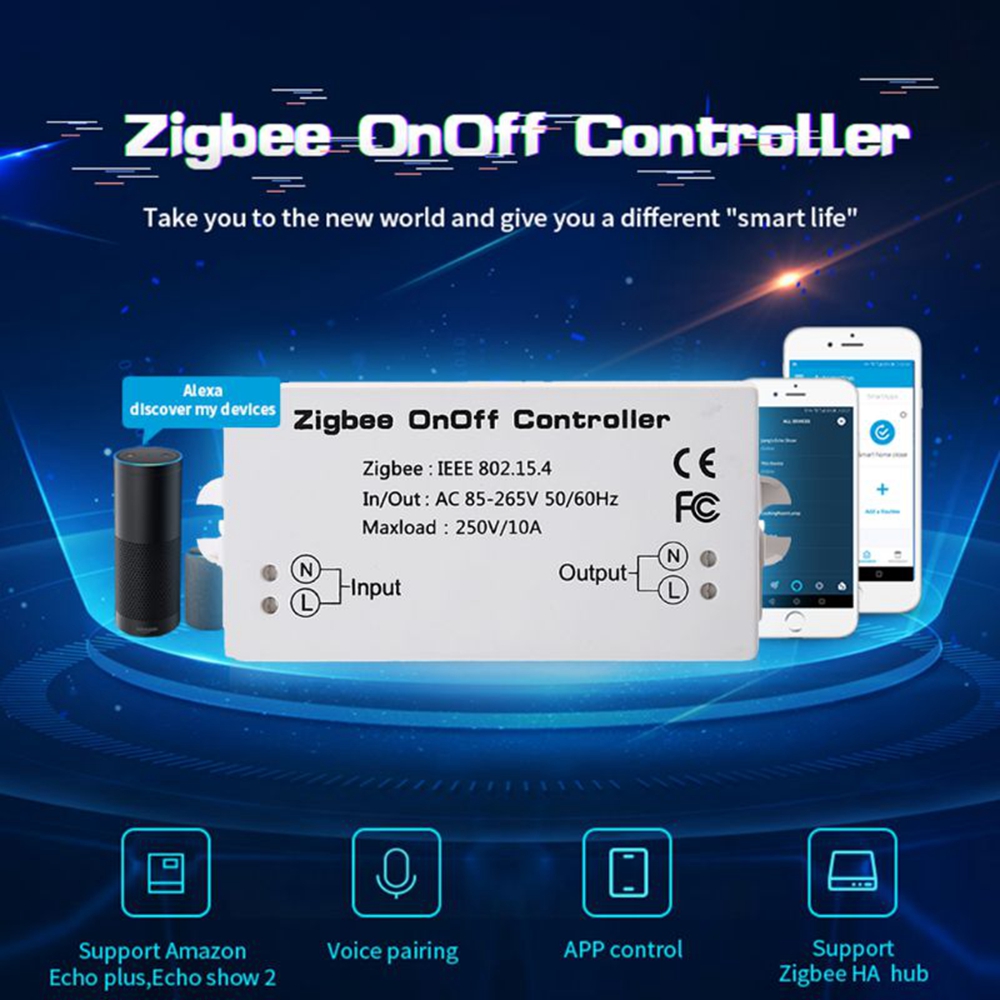 ZigBee-AC85-265V-10A-OnOff-Controller-Smart-Light-Switch-Remote-Control-Home-Module-Work-With-Alexa-1468853-1