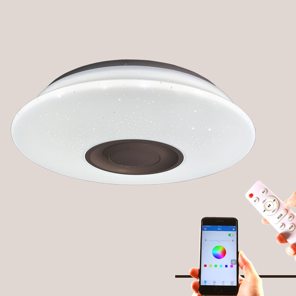 110-220V-60W-LED-Music-Ceiling-Light-RGB-Bluetooth-Remote-Control-Smart-Lamp-1704934-4