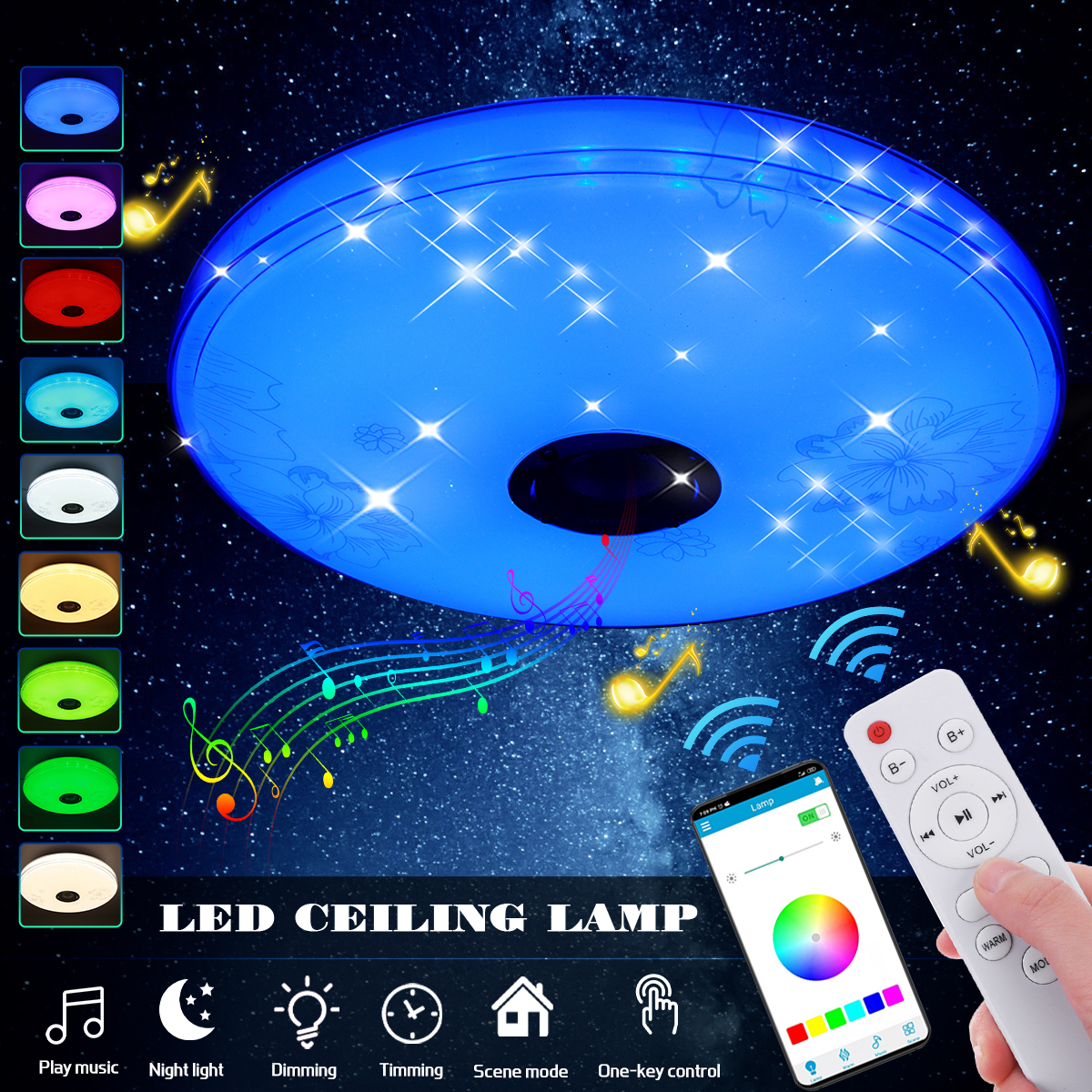 16quot100W-LED-RGB-Music-Ceiling-Lamp-bluetooth-APPRemote-Control-Bedroom-Workshop-85V-265V-1795029-2