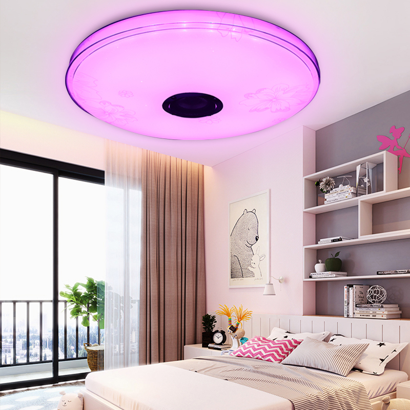 16quot100W-LED-RGB-Music-Ceiling-Lamp-bluetooth-APPRemote-Control-Bedroom-Workshop-85V-265V-1795029-7