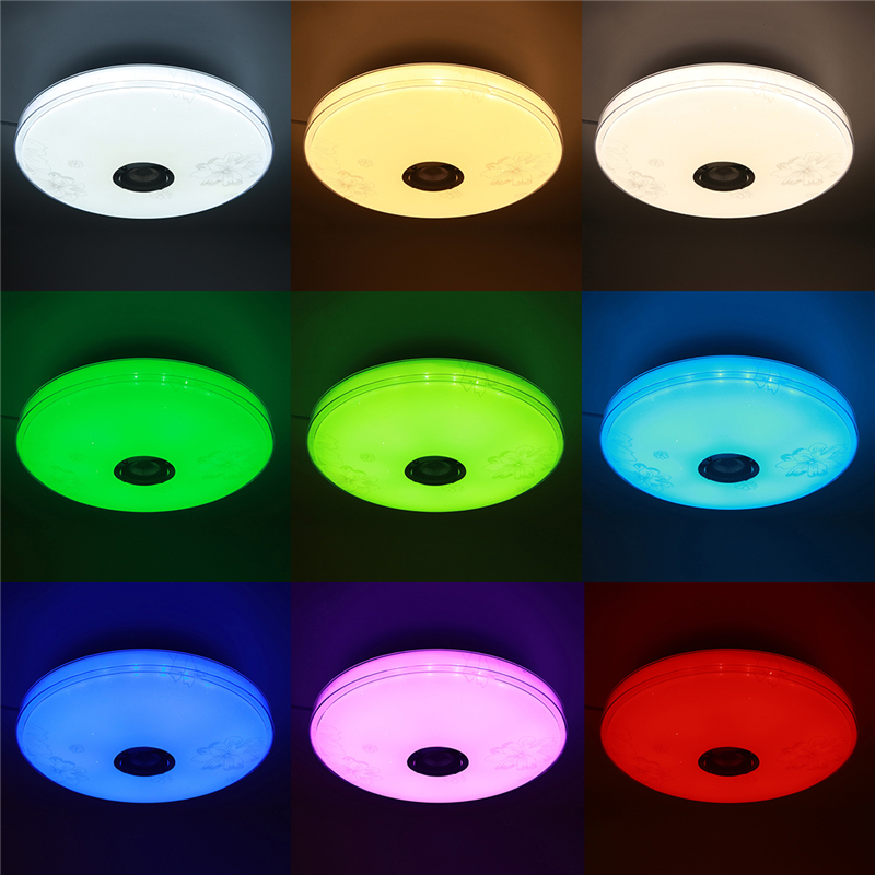 16quot100W-LED-RGB-Music-Ceiling-Lamp-bluetooth-APPRemote-Control-Bedroom-Workshop-85V-265V-1795029-10