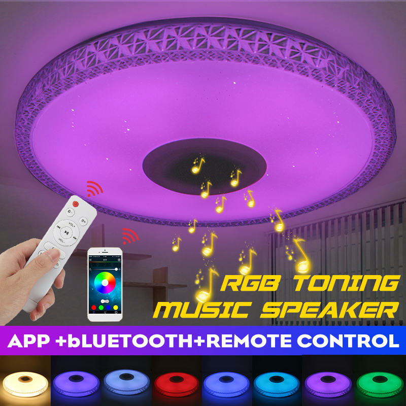 220V-40cm-Bluetooth-WIFI-LED-Ceiling-Light-RGB-Music-Speeker-Dimmable-Lamp-APP-Remote-1791343-1