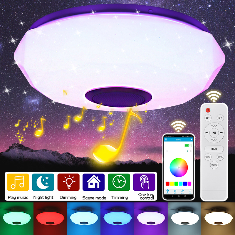 220V-LED-RGB-Ceiling-Light-3000-6500K-Dimmable-Acrylic-Music-Lamp-bluetooth-Remote-Control-1800284-1
