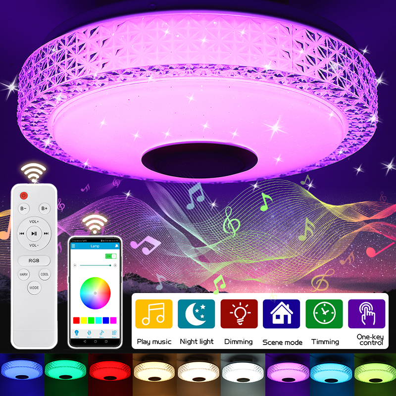 220V-RGB-LED-Music-Ceiling-Lamp-Dimmable-bluetooth-APPRemote-Control-Kitchen-Bedroom-1800285-2