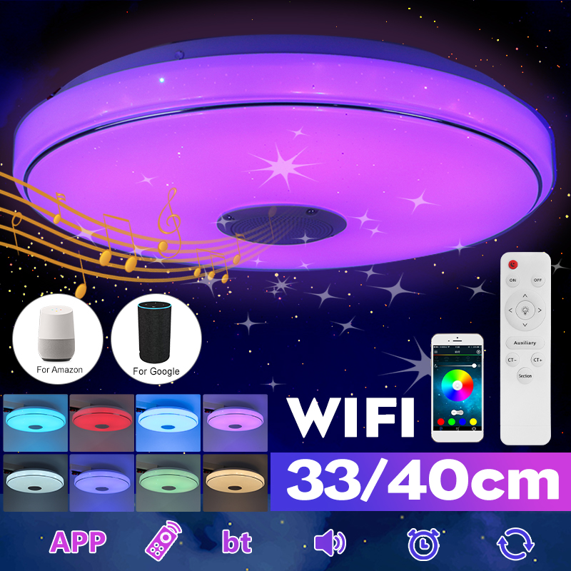 3340cm-Diameter-Wifi-Smart-Bluetooth-LED-Ceiling-Light-RGB-3D-Sound-Music-Speeker-Dimmable-Lamp-APP--1729877-1
