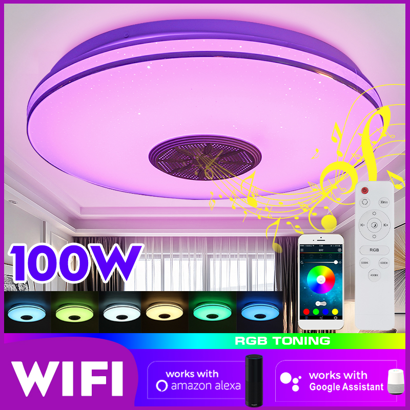 34cm-bluetooth-WIFI-APP-LED-Ceiling-Light-RGB-Music-Speaker-Dimmable-Bedroom-Lamp--Remote-Control-11-1736623-1