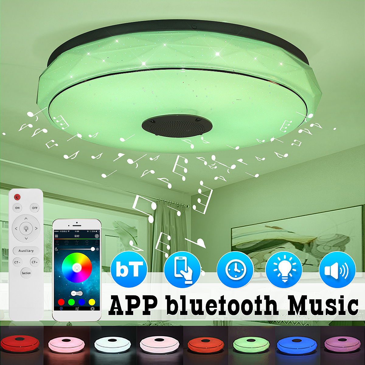 36W-220V-LED-Ceiling-Light-256-RGB-Music-Speeker-Dimmable-Lamp-APP-Remote-Bluetooth-1724052-1