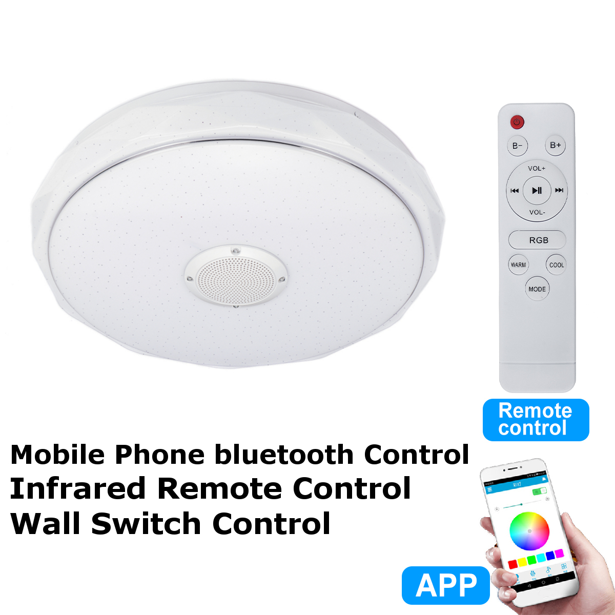 36W60W-34CM-Modern-LED-Music-Ceiling-Light-RGB-bluetooth-Speaker-Down-Lamp-APPRemote-Control-1755105-8