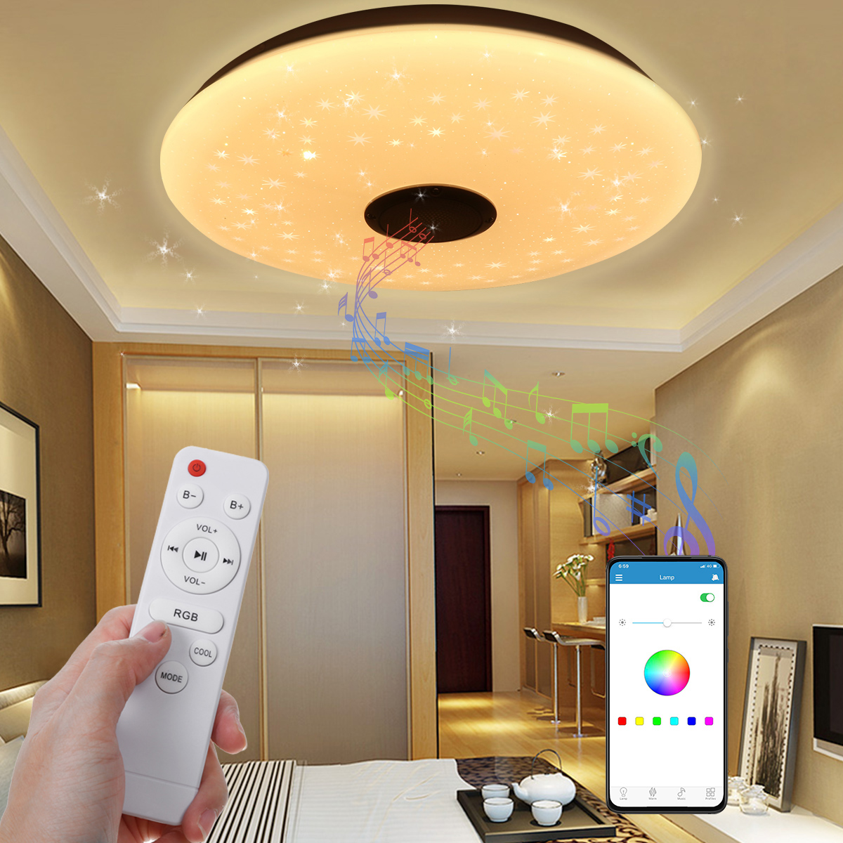 40CM-36W-AS102-LED-RGB-Music-Ceiling-Lamp-APPRemote-Control-Work-with-Google-Home-Alexa-220V85-265V-1745672-2
