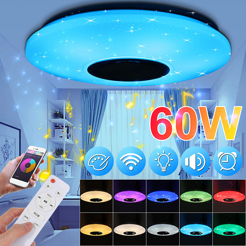 60W-AC220V-102LED-Starry-Lampshade-LED-Intelligent-Ceiling-Lamp-Bluetooth-Music-Smart-Ceiling-Light--1749130-1