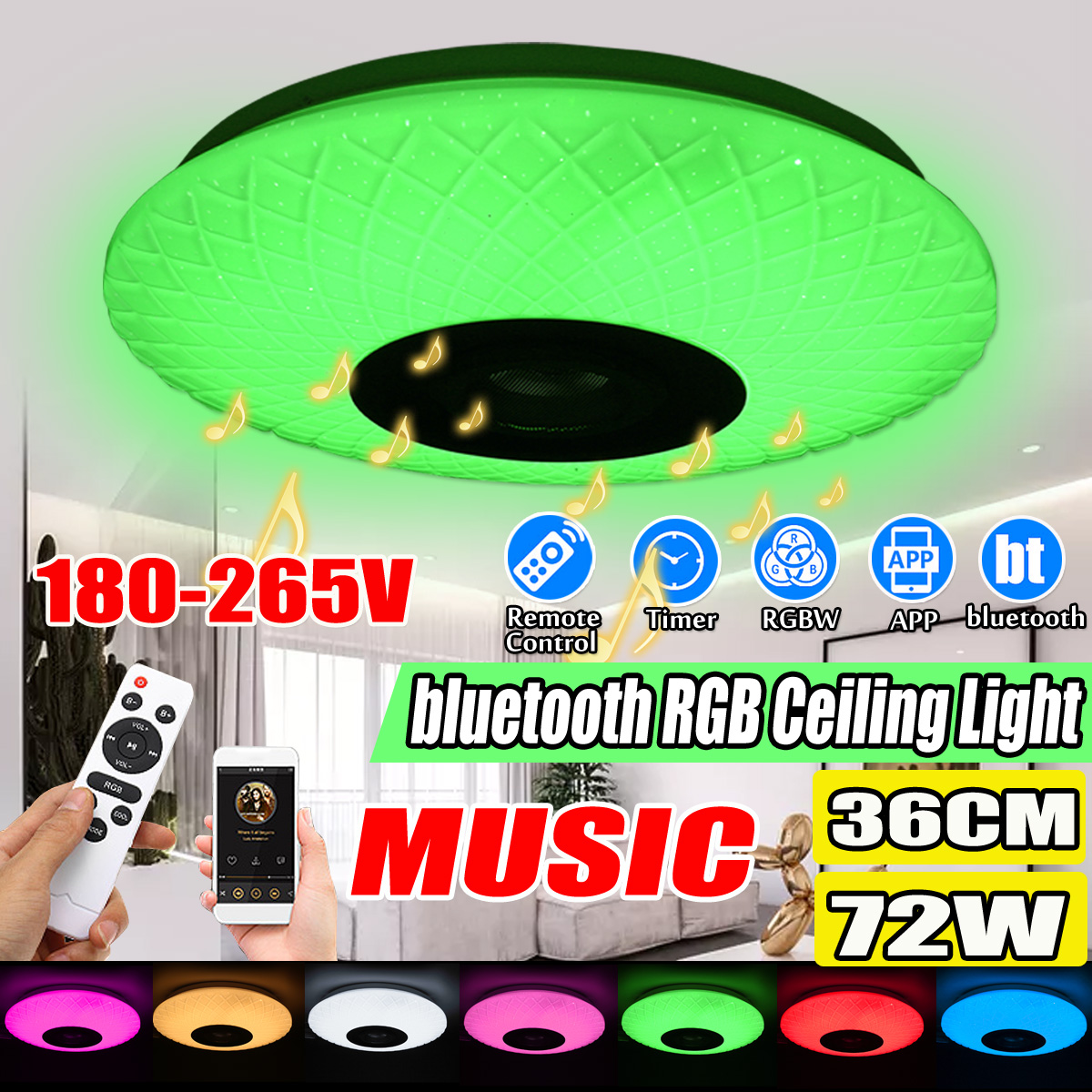 72W-RGB-Music-Coloured-LED-Ceiling-Light-Dimmable-Lamp-bluetooth--APP-Control-AC180V265V-1697398-1