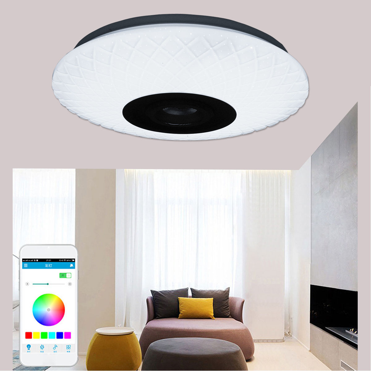 72W-RGB-Music-Coloured-LED-Ceiling-Light-Dimmable-Lamp-bluetooth--APP-Control-AC180V265V-1697398-11